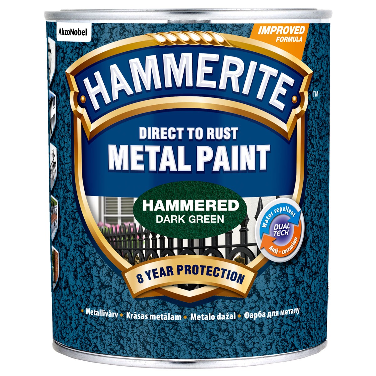 METALLIVÄRV HAMMERITE HAMMERED TUMEROHELINE 750ml