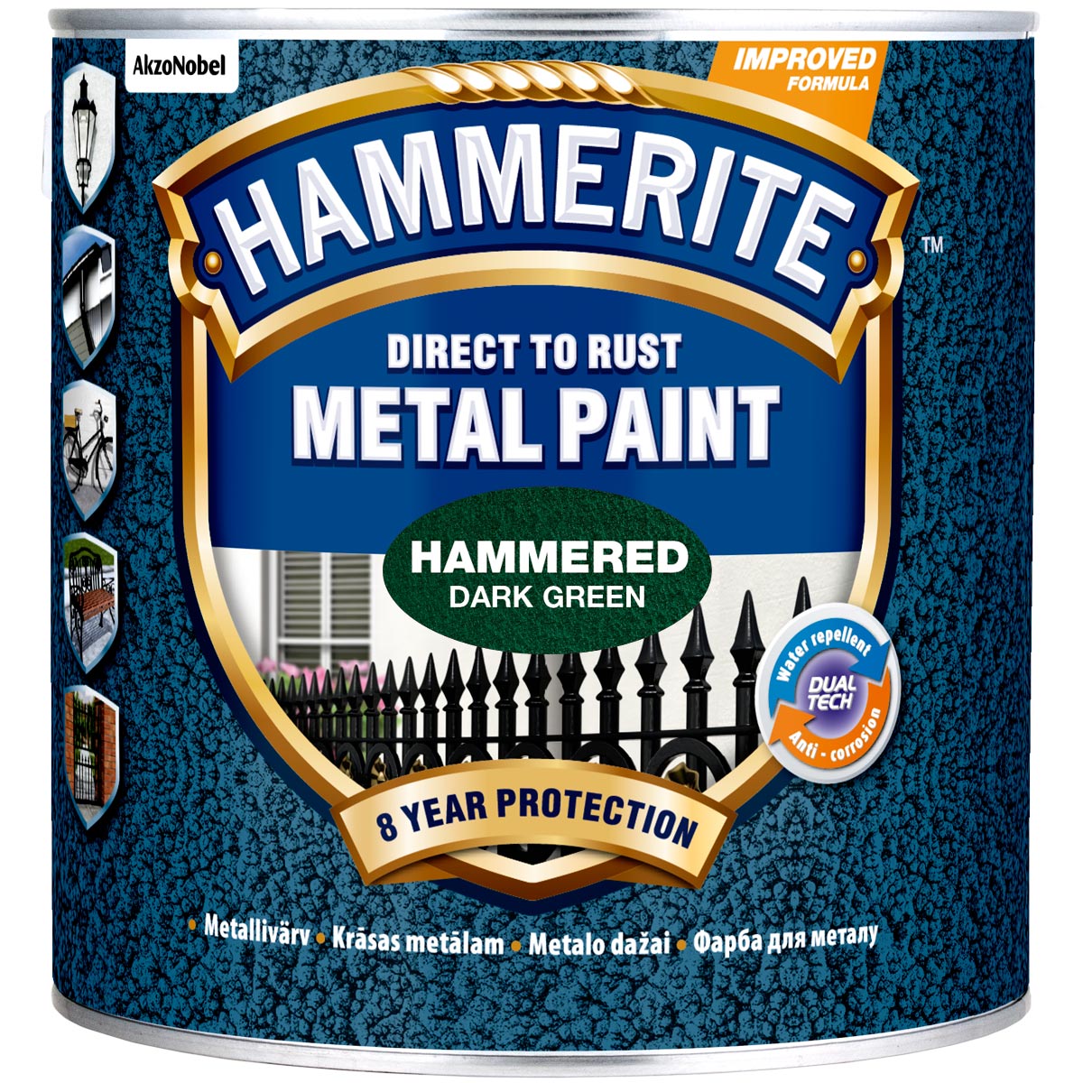 METALLIVÄRV HAMMERITE HAMMERED TUMEROHELINE 2,5L