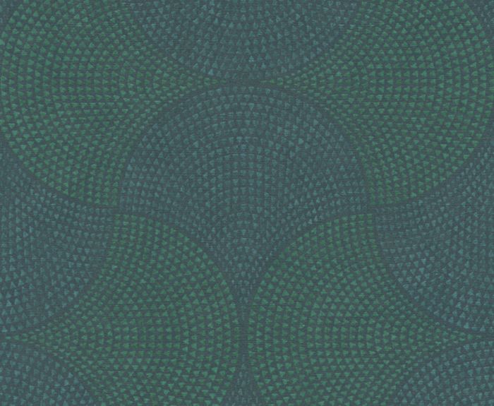 Fliistapeet A.S.Creation Cuba 38027-1, Mosaica roheline