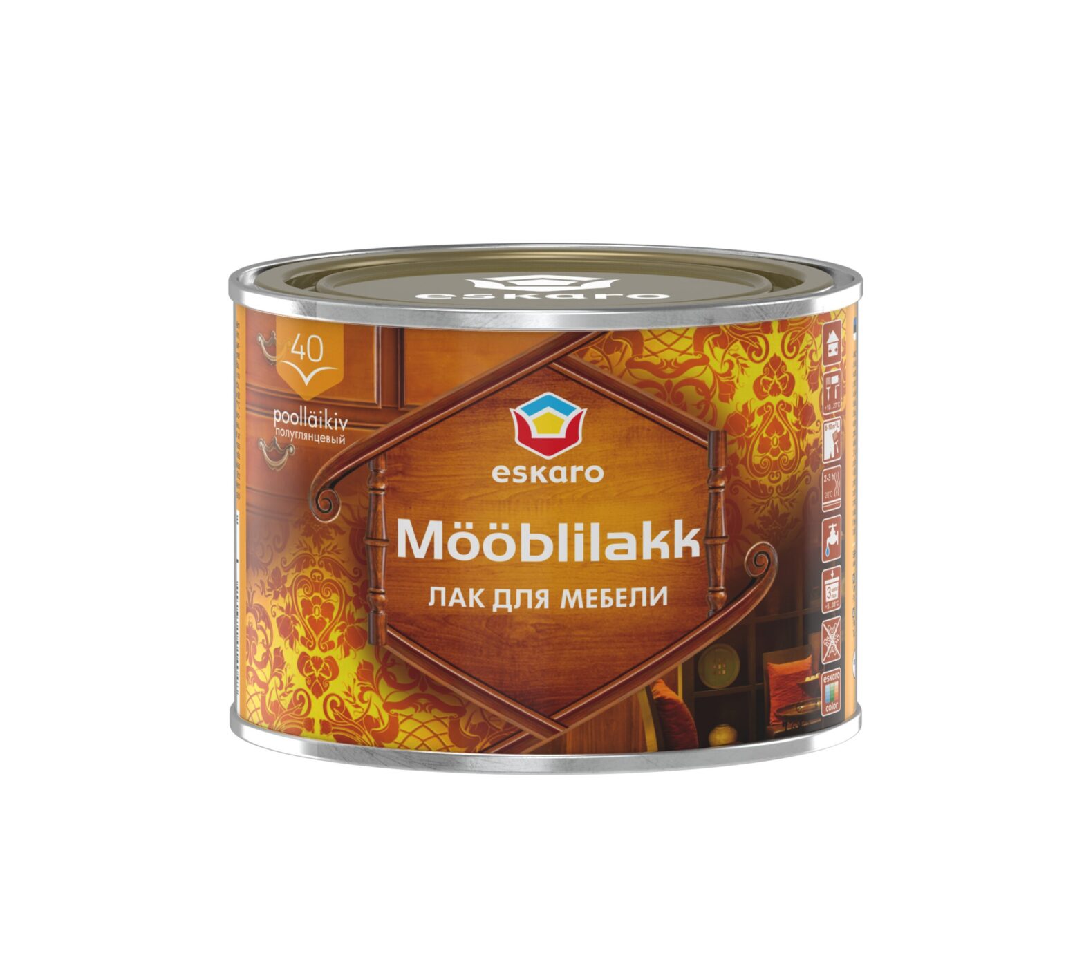 ESK MÖÖBLILAKK 40 POOLLÄIKIV 0.45L