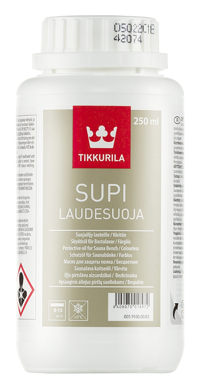 SAUNALAVA ÕLI TIKKURILA SUPI LAUDENSUOJA 0,25L