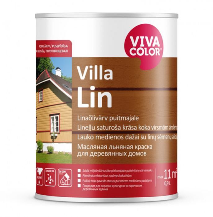 Linaõlivärv Vivacolor Villa Lin 0,9 l