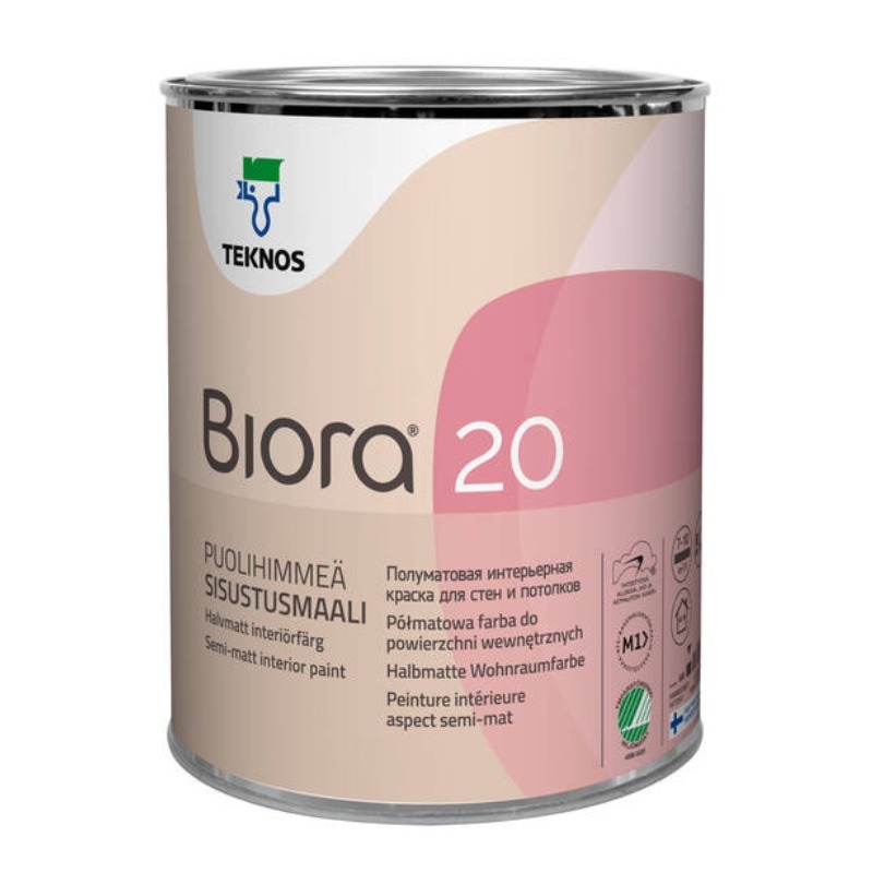 TEKNOS SISEVÄRV BIORA "20" BASE1 0,9L