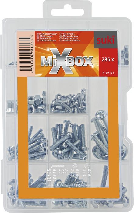Poltide ja mutrite komplekt Suki Mixbox 285 osaline