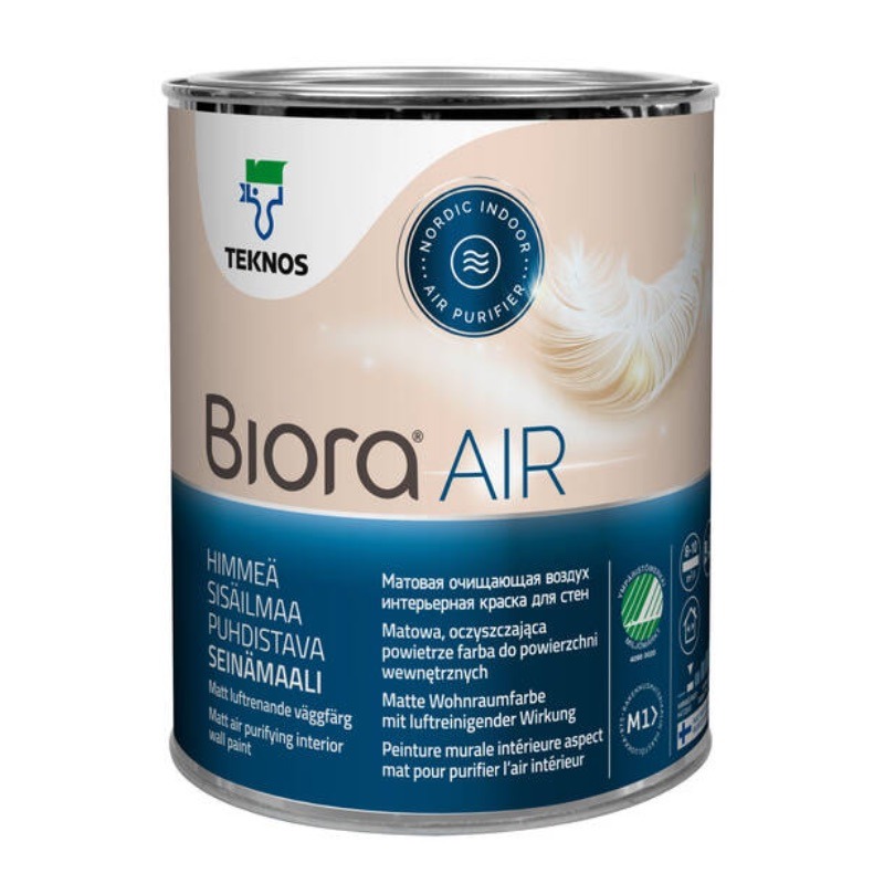 TEKNOS SISESEINAVÄRV BIORA AIR WHITE BASE 1 0,9L