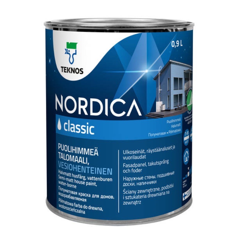 ALUSVÄRV PUIDULE TEKNOS NORDICA CLASSIC B3 0,9L - AINULT TOONIMISEKS