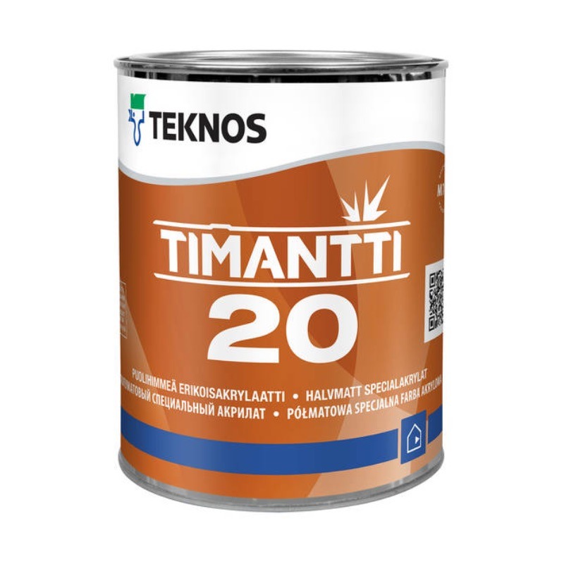 TEKNOS ALUSVÄRV TIMANTTI 20 BASE3 0,9L - AINULT TOONIMISEKS