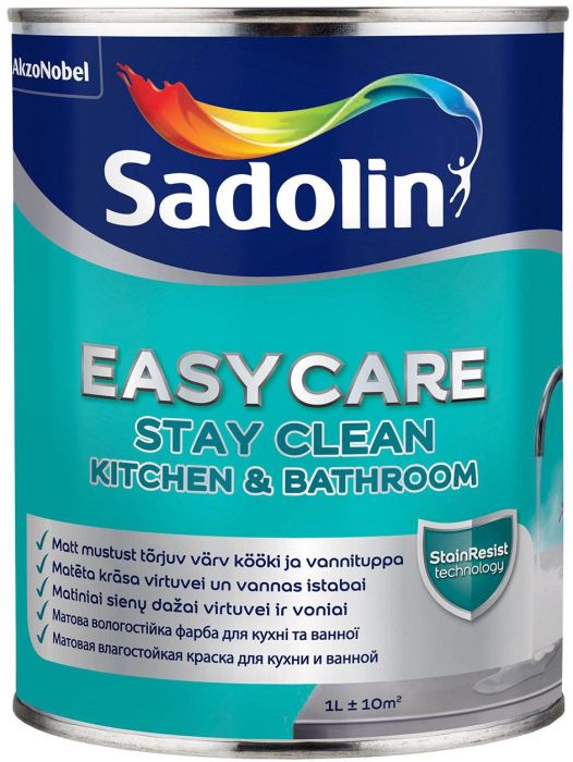 Köögi- ja vannitoavärv Sadolin EasyCare 1l