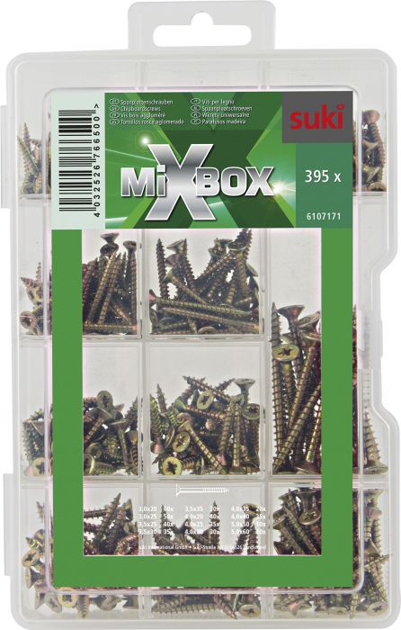 Kruvide komplekti Suki MixBox 395 tk