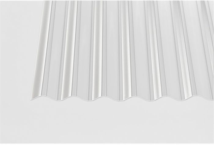 Laineplaat Gutta PVC sinus, läbipaistev 0,7 x 900 x 2000 mm