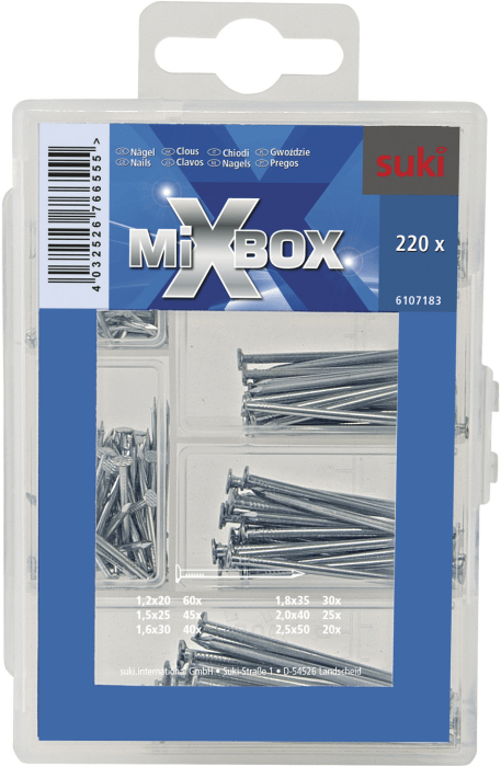 Naelte komplekt Suki MixBox 220 tk