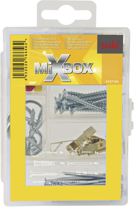 Kinnitusvahendite komplekt Suki MixBox 80 tk