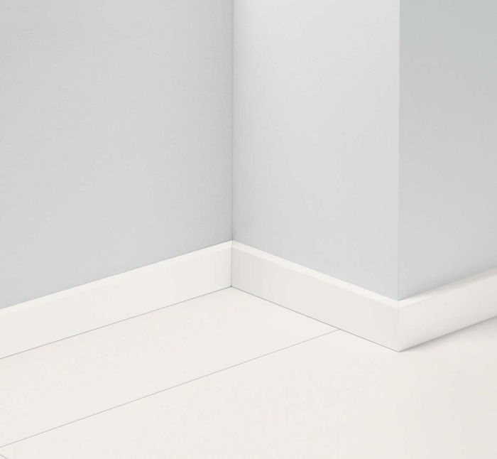 Põrandaliist Parador valge D001 niiskuskindel MDF 16 x 50 x 2200 mm