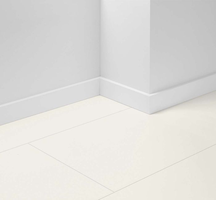 Põrandaliist Parador valge D001 MDF 16,5 x 70 x 2200 mm