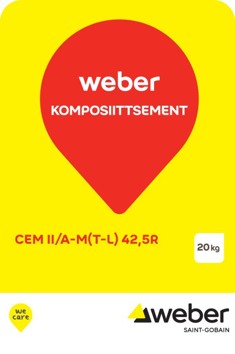 Komposiittsement Weber CEM II/A-M (T-L) 42,5 R