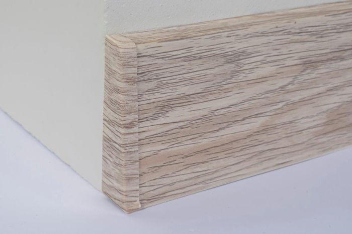 Põrandaliistu ots PVC Billbao Oak vasak 22 x 75 mm