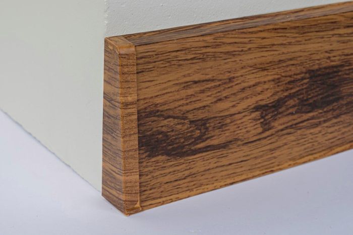 Põrandaliistu ots PVC Cantabrian Oak vasak 22 x 75 mm