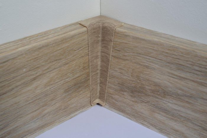 Põrandaliistu sisenurk PVC Tuscany Oak 22 x 75 mm