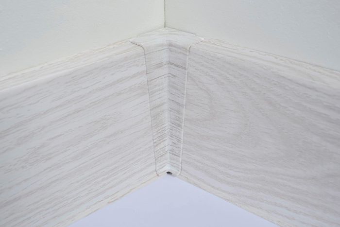Põrandaliistu sisenurk PVC Aspen Oak 22 x 75 mm