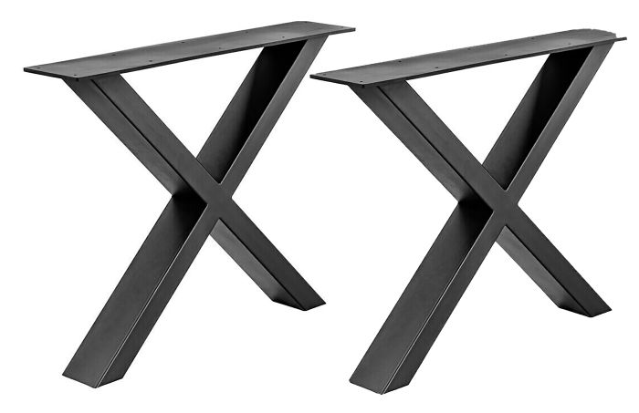 Lauajalad mustad X-kujulised 2 tk