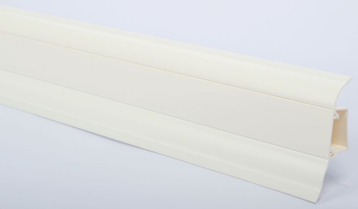 Sokliliist SLK50 PVC valge 25 x 50 x 2500 mm