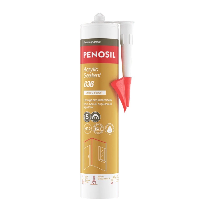 VÄRVITAV AKRÜÜLHERMEETIK PENOSIL ACRYLIC SEALANT 636 280ML VALGE