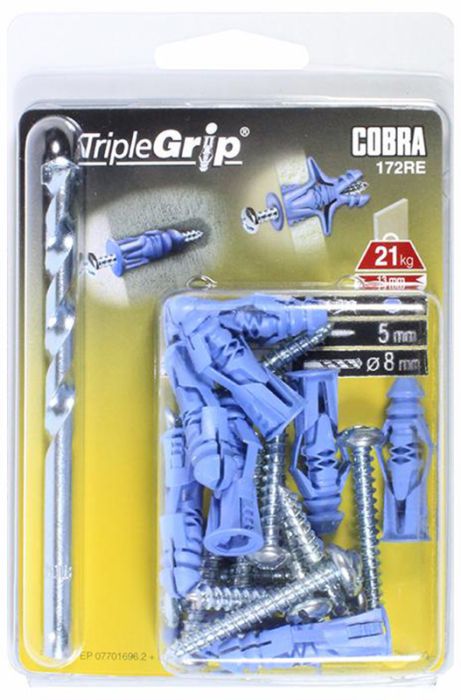 Universaaltüübel Cobra TripleGrip sinine 5 mm