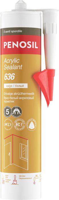 Akrüülhermeetik Penosil Acrylic Sealant 636 valge 280 ml