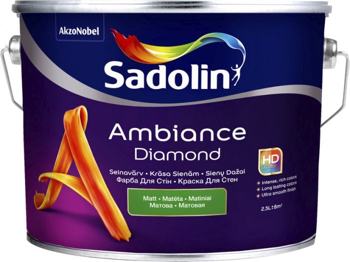 Seinavärv Sadolin Ambiance Diamond BC ainult toonimiseks 2,33 l