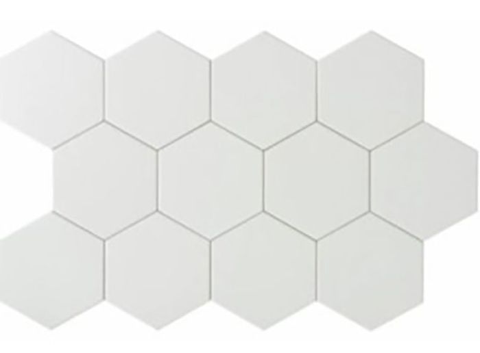Põrandaplaat Essence Hexagon 14 x 16 cm valge
