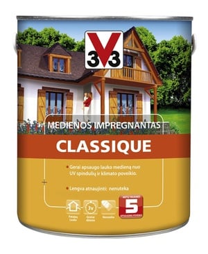 Puidu immutusvahend V33 Classique, palisander, 0.75 l