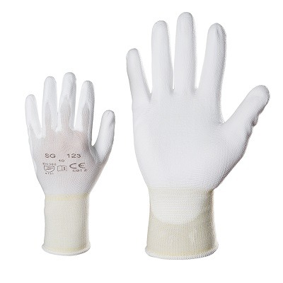 TÖÖKINNAS NAILON/PU PEOPESA 123 VALGED NR 9