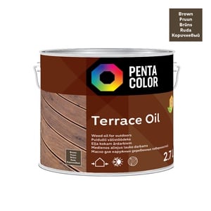 Terrassiõli Pentacolor Terrace Oil, pruun, 2.7 l