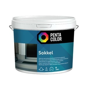 Soklivärv Pentacolor Sokkel, valge, 3 l