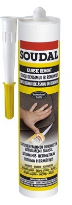 Hermeetik Soudal Silicone Bitum Roof Mastic, 0.300 l