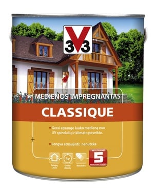 Puidu immutusvahend V33 Classique, läbipaistev, 0.75 l