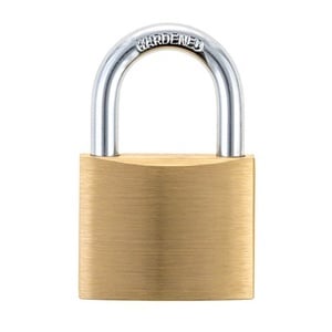 Lukk Haushalt HL405A, kuldne, 50 mm