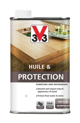 Mööbliõli V33 Huile & Protection, läbipaistev, 0.5 l