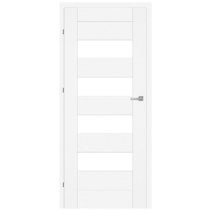 Siseukseleht Classen Lora M3, vasakpoolne, valge, 203.5 x 84.4 x 4 cm
