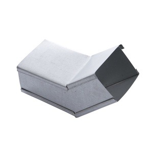 Vihmaveetoru pool põlv Semi-Elbow, 8 cm, metall, hall
