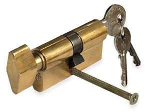 Lukusilinder Tesa Assa Abloy 503B3030L, euroopa (din) standart, 60 mm, messing