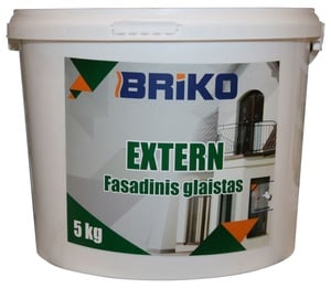 Pahtel Briko, kasutusvalmis, valge/hall, 5 kg