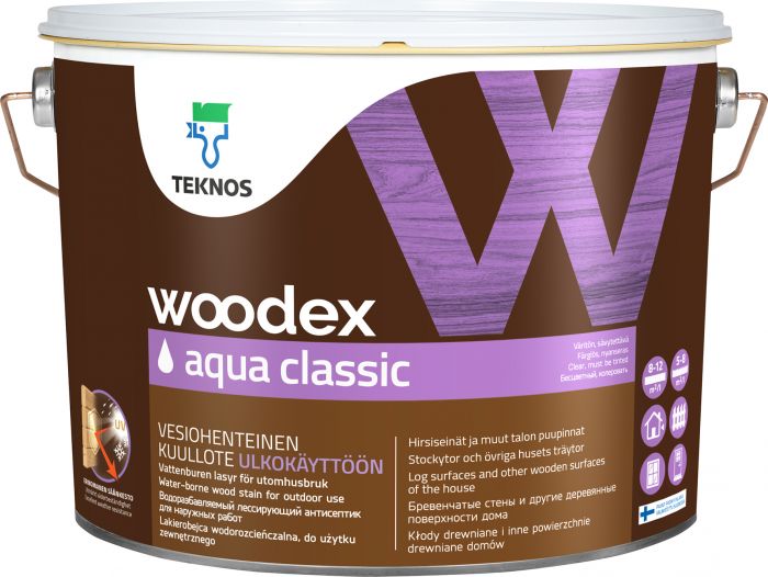 Puidukaitse Teknos Woodex Aqua Classic 9 l