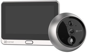 Fonolukk Ezviz Peephole Doorbell DP2C 2MP, hõbe/must