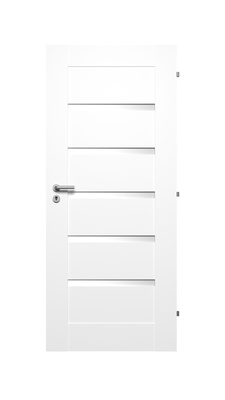 Siseukseleht Domoletti Enzo, parempoolne, valge, 203.5 x 64.4 x 4 cm