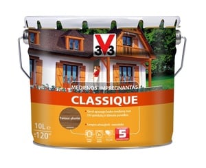 Puidu immutusvahend V33 Classique, tume tamm, 10 l