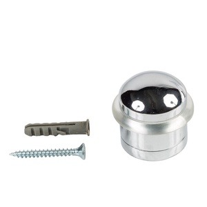 Uksestopper Haushalt DS082CC, 36 mm, Ø 35 mm, kumm/teras, kroom