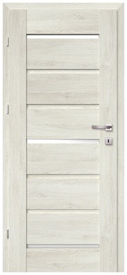 Siseukseleht Classen Greco M7, vasakpoolne, hall tamm, 203.5 x 84.4 x 4 cm