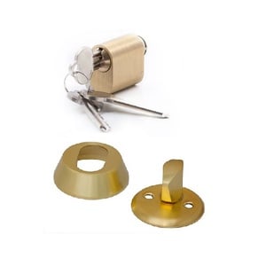 Lukusilinder Valnes E701 13, skandinaavia tüüpi (ovaalsed), 32 mm, messing