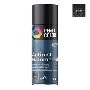 Aerosoolvärv Pentacolor Hammered Effect, dekoratiivne, must, 0.4 l